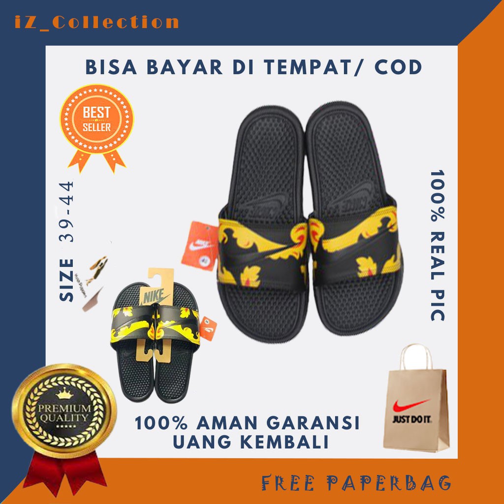 Sandal | Sendal Slide Selop Slop on Karet Nike Pria Wanita | C12