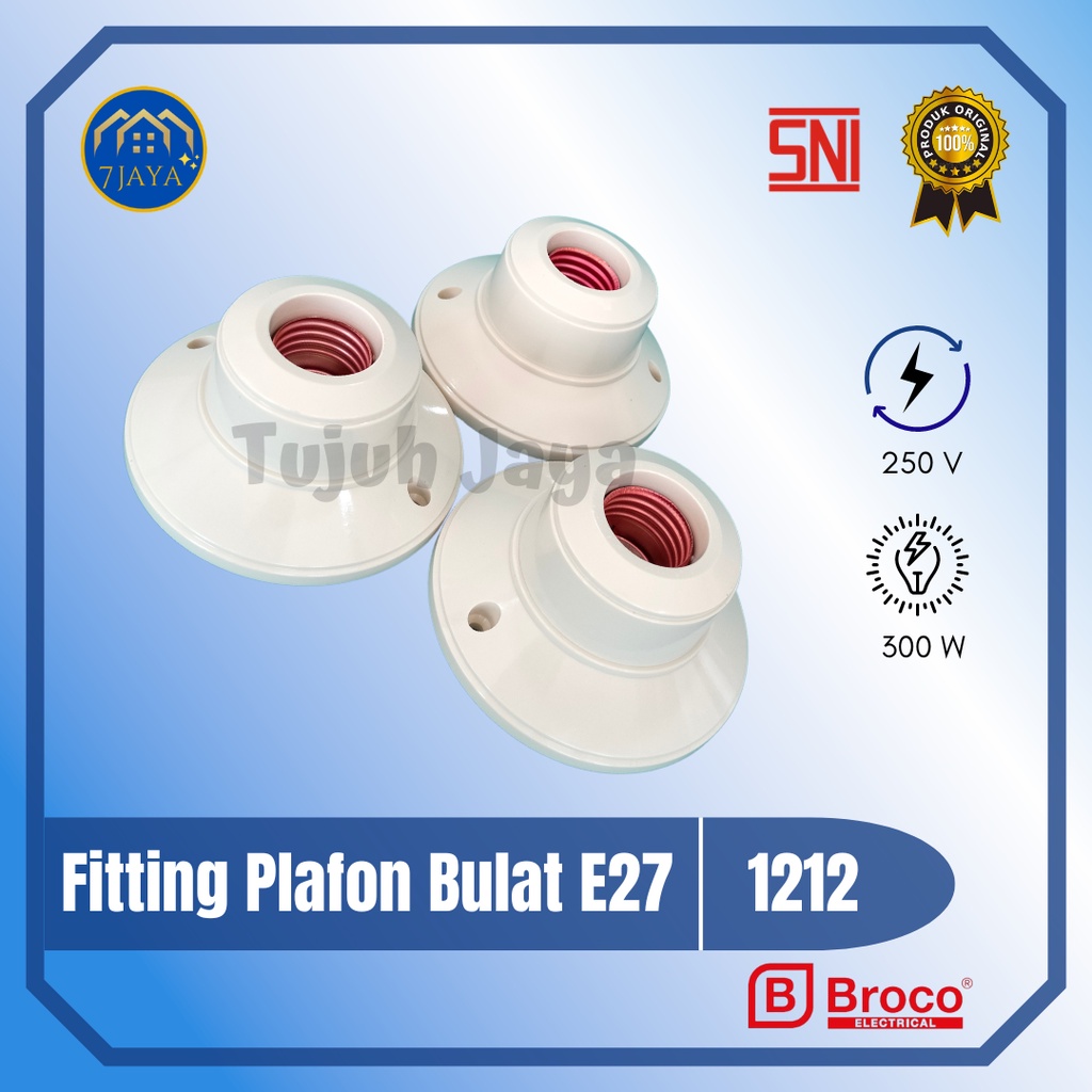 Fitting Plafon Bulat Broco