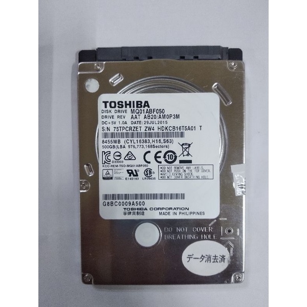 HARDISK LAPTOP 500 GB TOSHIBA 2.5 INCHI