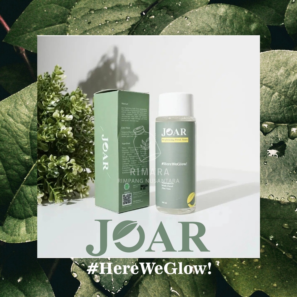 Joar Skincare Brightening Toner Pencerah Halal Alami BPOM 100% Original Bisa COD