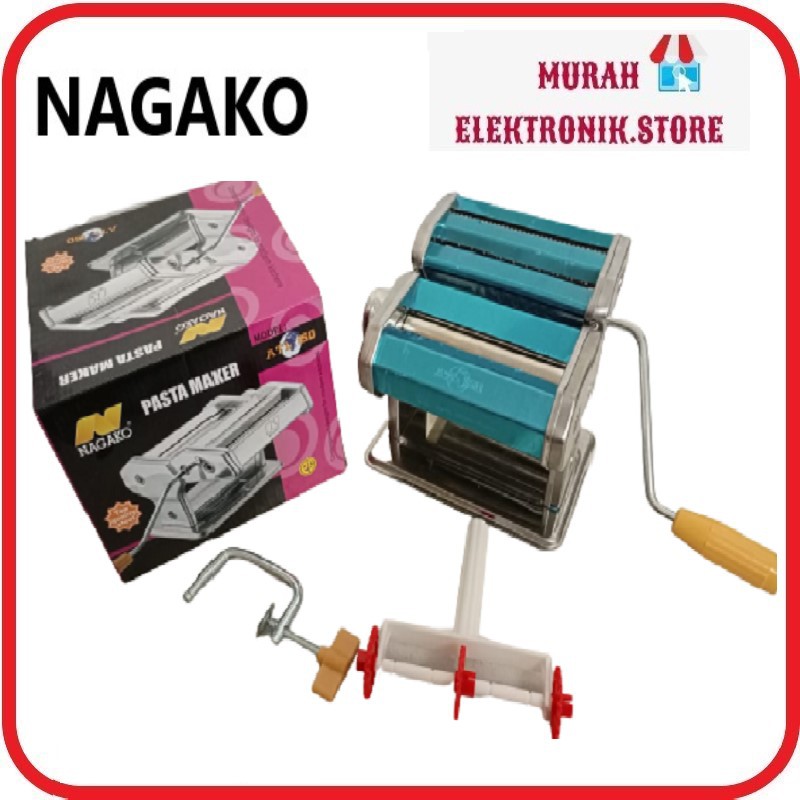 NAGAKO PASTA MAKER // GILINGAN MIE // GILINGAN MOLEN TOP QUALITY STEEL Free Bubble