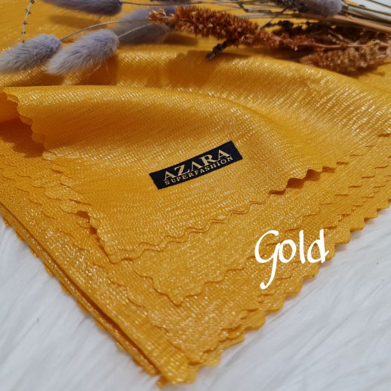 Hijab Segiempat Cornskin Glowing Glamour Bella Sinar AZARA 110X110 CM