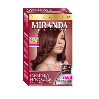 MIRANDA MC-7 : FLOWERINESS AS RED hair color pewarna cat rambut natural