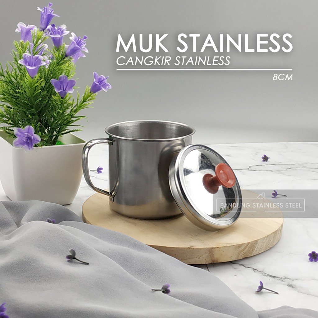 Muk MINI Kopi Teh serbaguna murah 330ml 8 Cm / Muk Murah cangkir kecil stainless