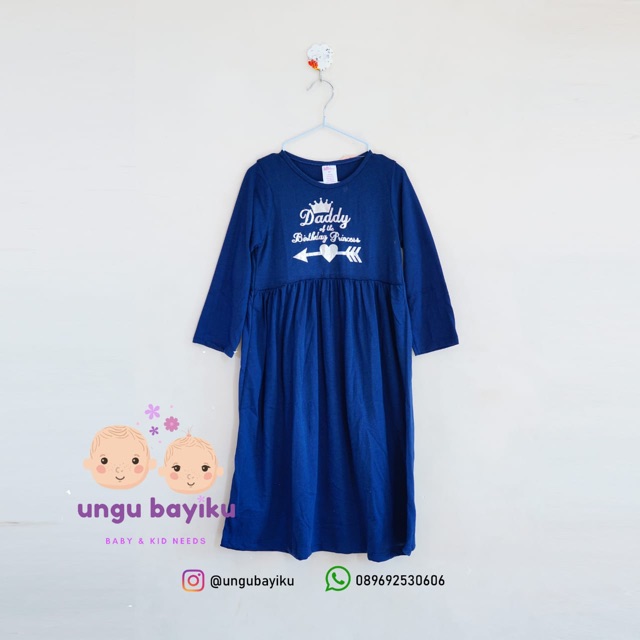 Long Dress Candy Bobo Kids Gamis Kaos Anak perempuan panjang ukuran 8 (4-5y)