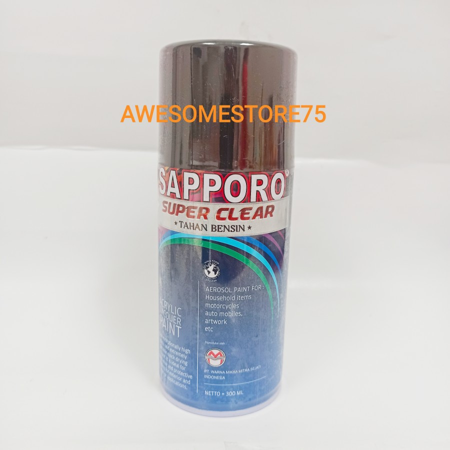 SAPPORO 7530 SUPER CLEAR GLOSS TAHAN BENSIN Cat Semprot Pilox Pylox