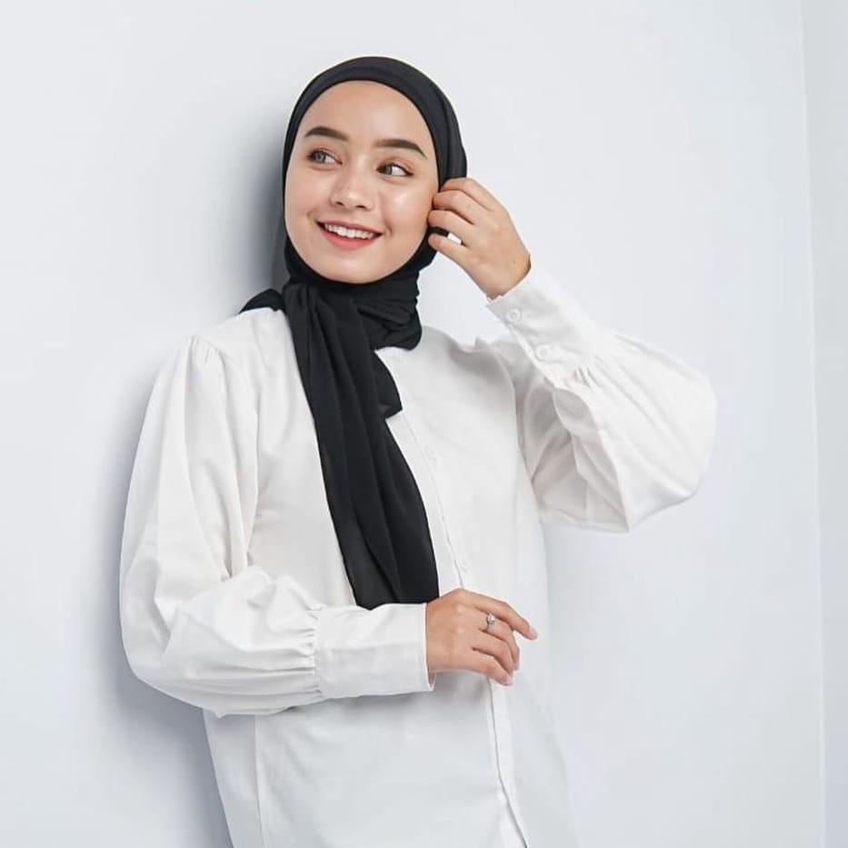 Kerudung Segitiga Malay 2 Layer Ceruty Babydoll Hijab Segi Empat Instan Tali Ikat Terbaru Pasar Hija'b