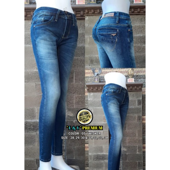 JEANS WANITA L&Y Jeans Wanita Terlaris