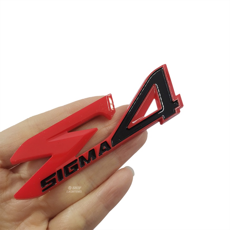 1pc Stiker Emblem Logo SIGMA Bahan ABS Untuk Mobil Mitsubishi SIGMA E4
