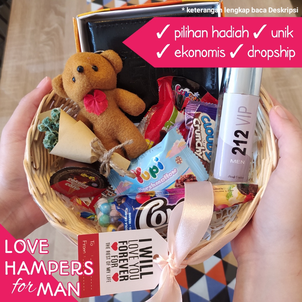 KADO HADIAH ULANG TAHUN VALENTINE ANNIVERSARY HAMPERS MURAH UNIK CANTIK UNTUK PACAR WANITA PRIA KERANJANG GIFT BOX SET PARCEL BONEKA SNACK BUNGA WEDDING PERNIKAHAN HAMPER PARSEL TEMAN PEREMPUAN LAKI LAKI COUPLE CEWEK COWOK