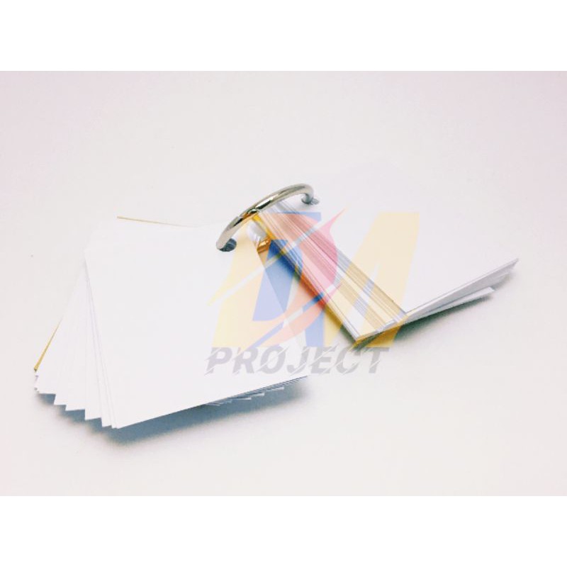 Muji Word Card Memo Block Flash Card Kosong flash note