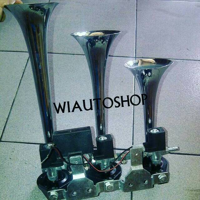 Klakson Telolet 3 Corong 12volt dan 24volt Euro