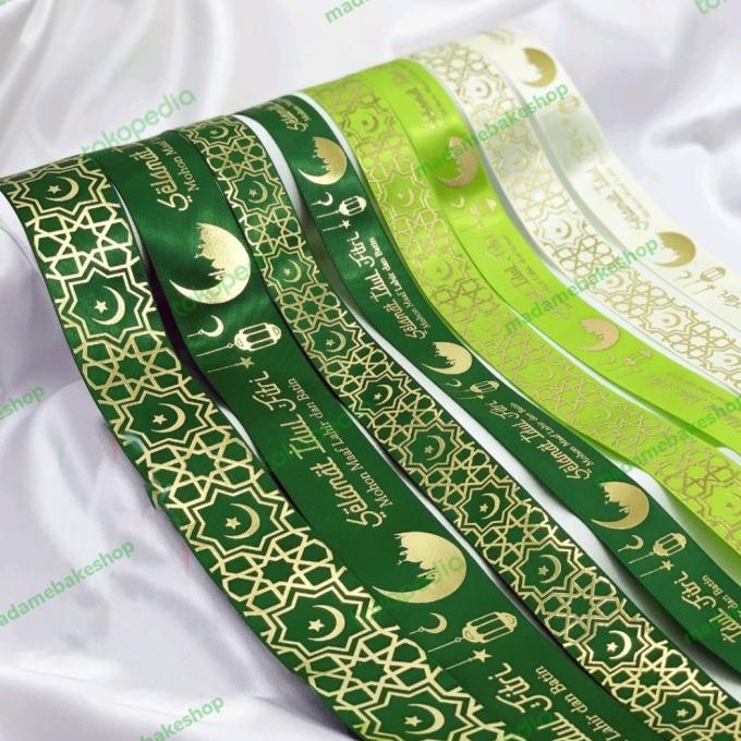 

Produk Terbaik] Pita Idul Fitri / Pita Lebaran Premium /Pita Box Lebaran