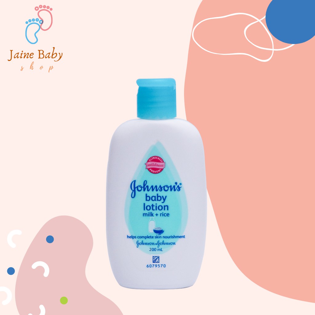 Johnson & Johnson Baby Lotion Milk + Rice 200ml