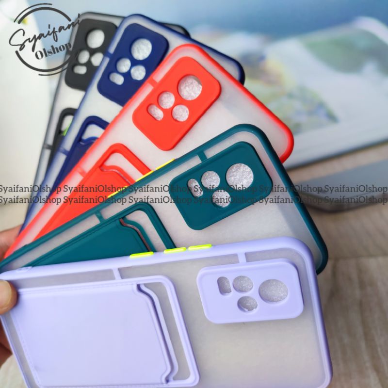 Card Case Vivo V20 / V2025 / V2024 Case Slot Kartu + Protection Camera