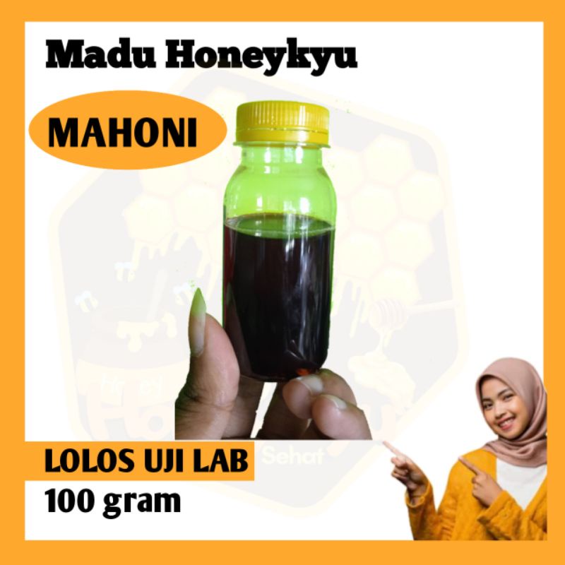 Madu Hitam Pahit Mahoni Murni 100% Asli - Madu Murni Asli 100 gr