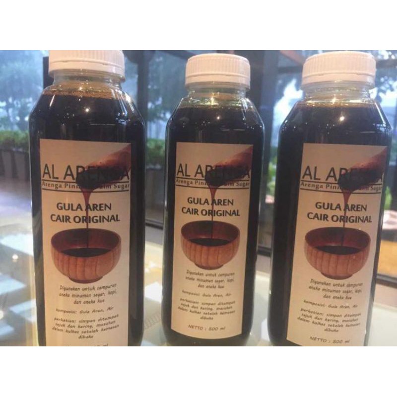 

Gula Aren Cair AL Arenga, 500 ml 100%Asli