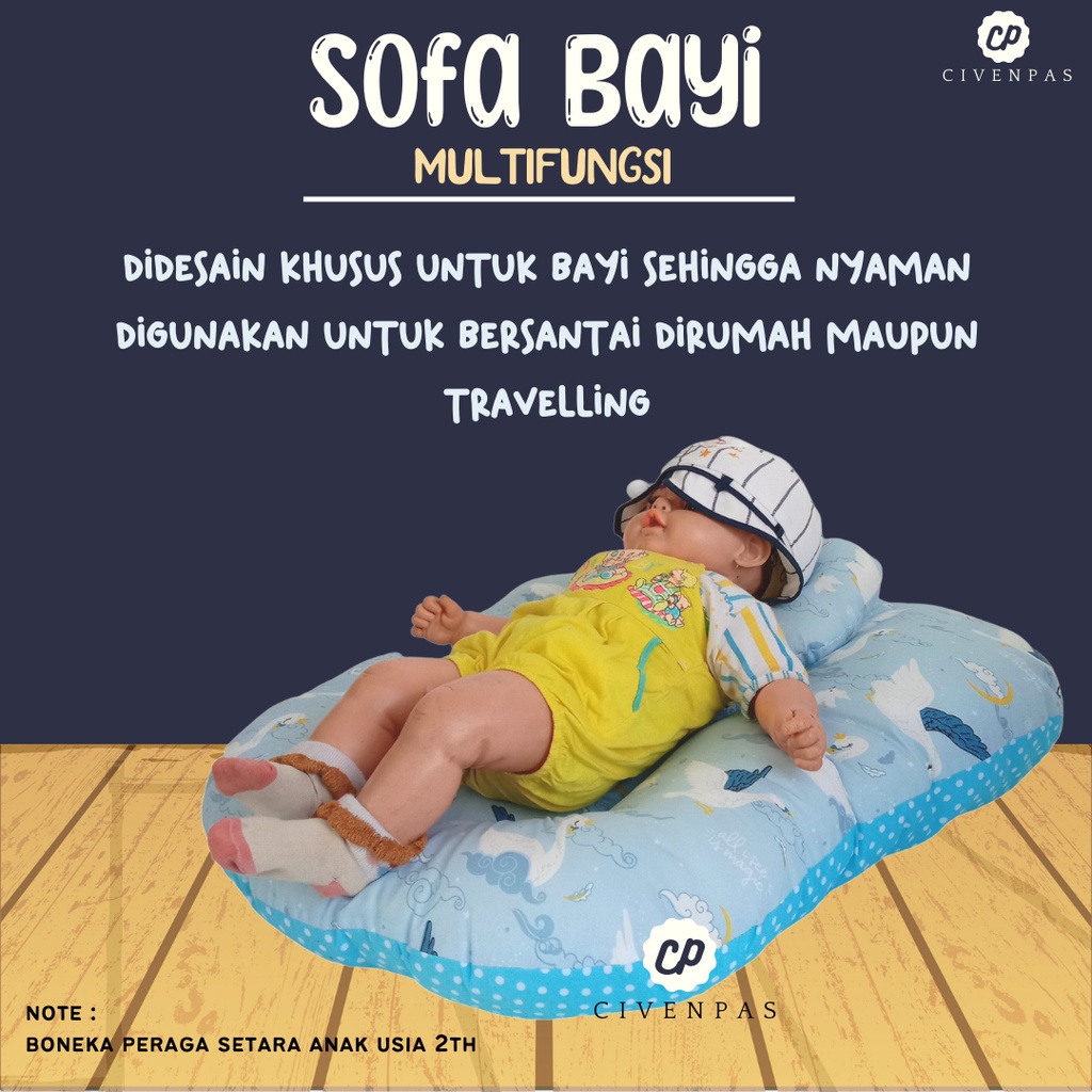 Sofa Bayi Multifungsi Kasur Bayi Jumbo Tempat Tidur bayi matras bayi kasur travelling baby 2in1