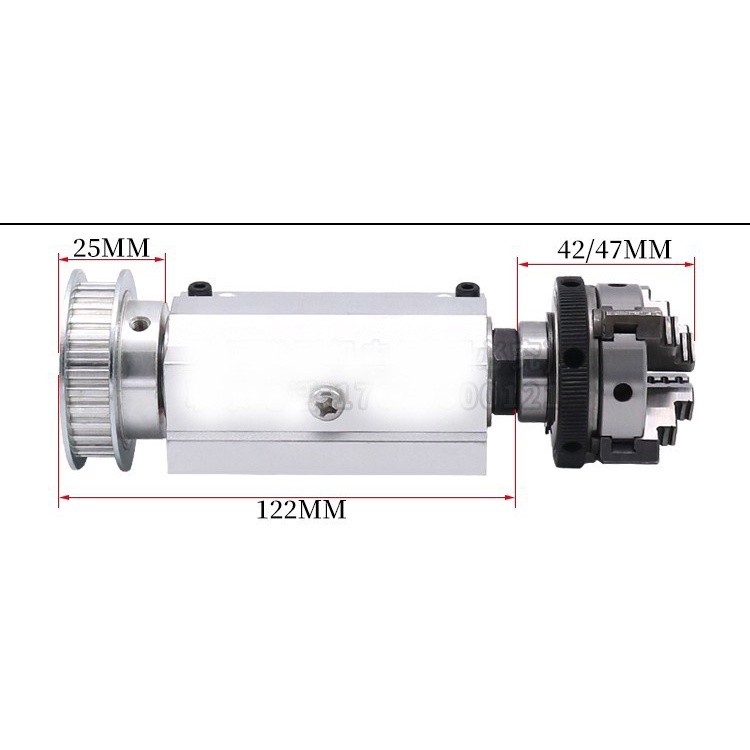 50 Four-jaw And 50 three-jaw chuck spindle assembly ( 1815)