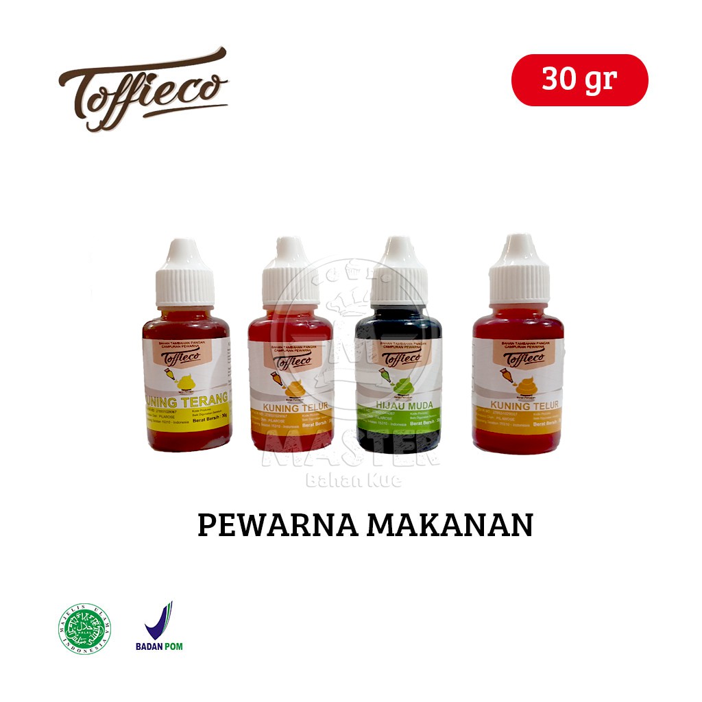 Toffieco Pewarna Makanan / Food Colour 30 gr | Shopee ...