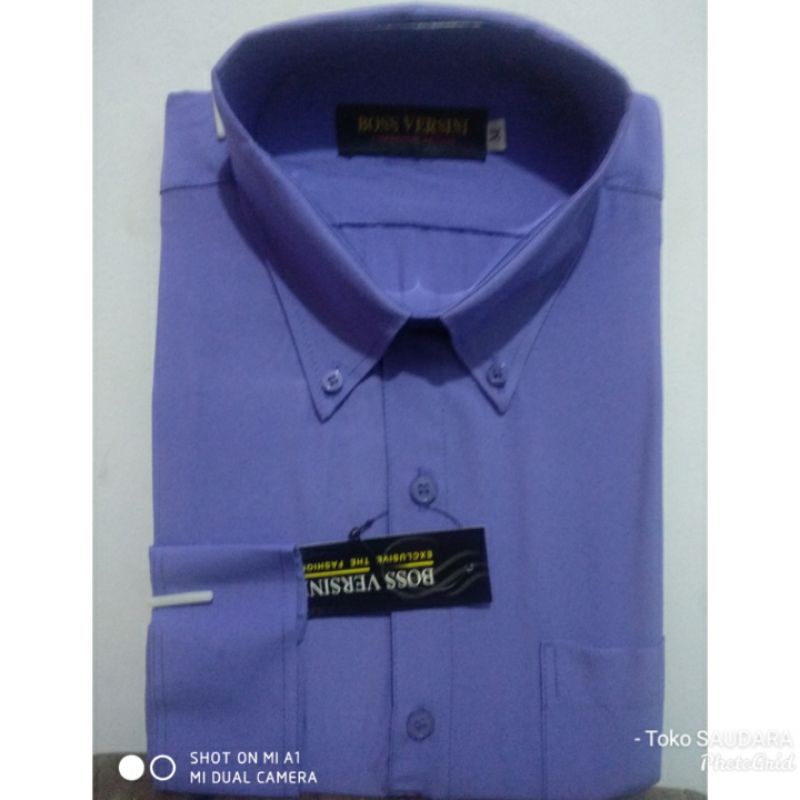 kemeja formal pria ungu muda (Lavender)