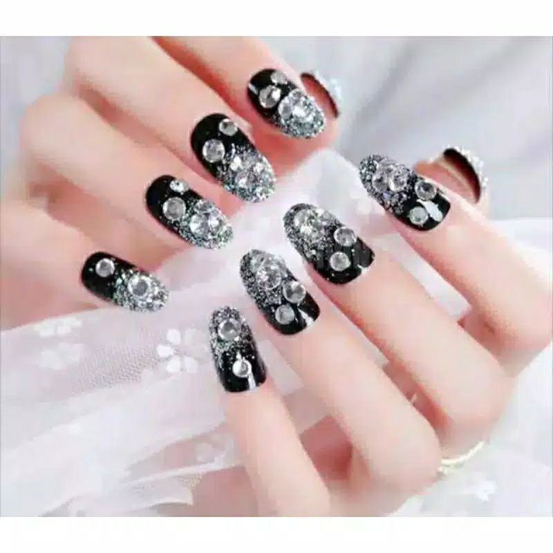 Kuku palsu 3D / Nail art / FAKE nails wedding party to bride