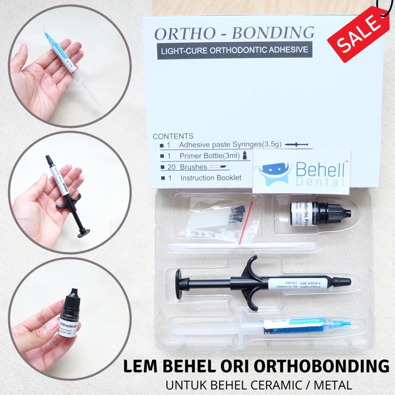 ORI LEM BEHEL METAL CERAMIC ORTHOBONDING LIGHT CURE / ORTHO BONDING LASER U/ BRACKET MIRIP TP TOP