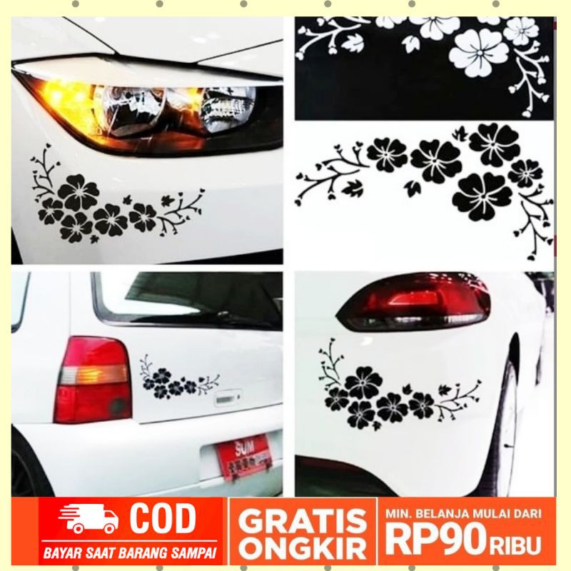 BEST QUALITY Sticker Mobil BUNGA TRIBAL Bisa Semua Mobil ...