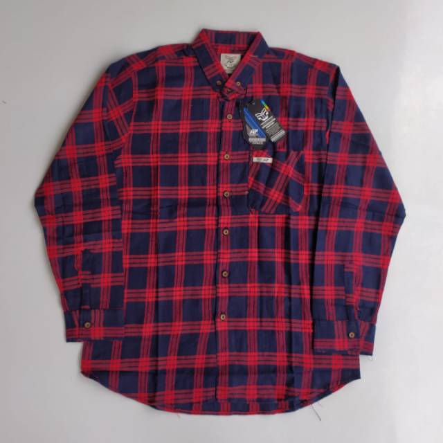 Baju Hem Kemeja Flanel Pria Lengan Panjang Distro Unisex Cowok Motif Casual Kotak Premium Original