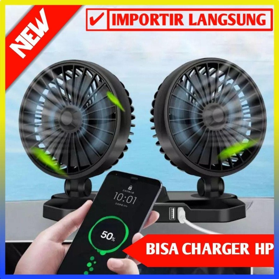 KIPAS ANGIN MOBIL USB 12 VOLT / KIPAS ANGIN MINI / KIPAS ANGIN KECIL / AKSESORIS INTERIOR MOBIL