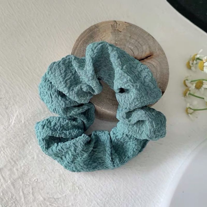 Ikat Rambut Polos Warna Warni / Women Hair Tie/ Kuncir Rambut Wanita-Hijau Tua Polos