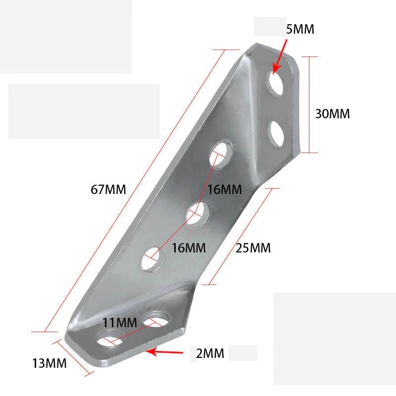 Bracket Sudut Universal Bahan Stainless Steel Untuk Furniture Kamar Tidur