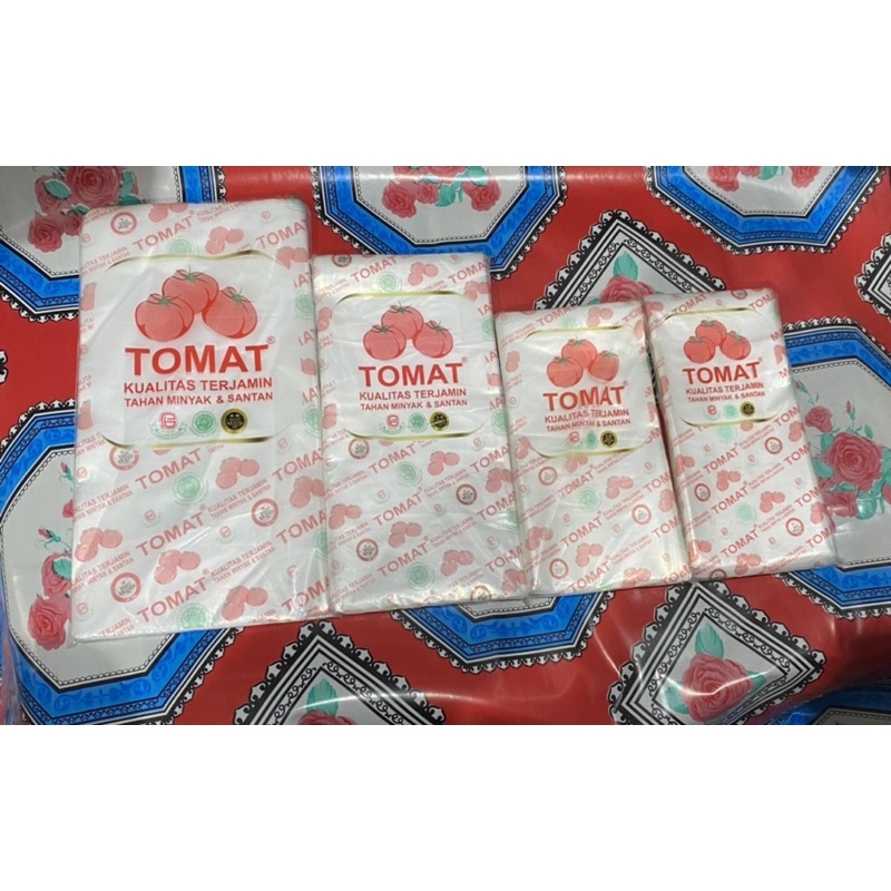 Plastik PE TOMAT uk 15x30, 12x25, 10x20, 9x20 satuan