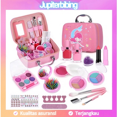 Children Pretend Plays Make Up Kit Set Mainan Make Up Anak Dengan Fungsi Asli - Kado Anak Cewek