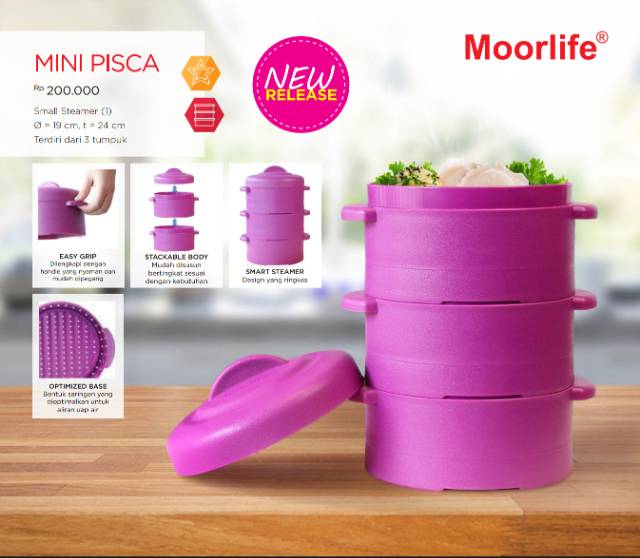 MOORLIFE STEAMER PISCA ATAU MINI PISCA TERMURAH