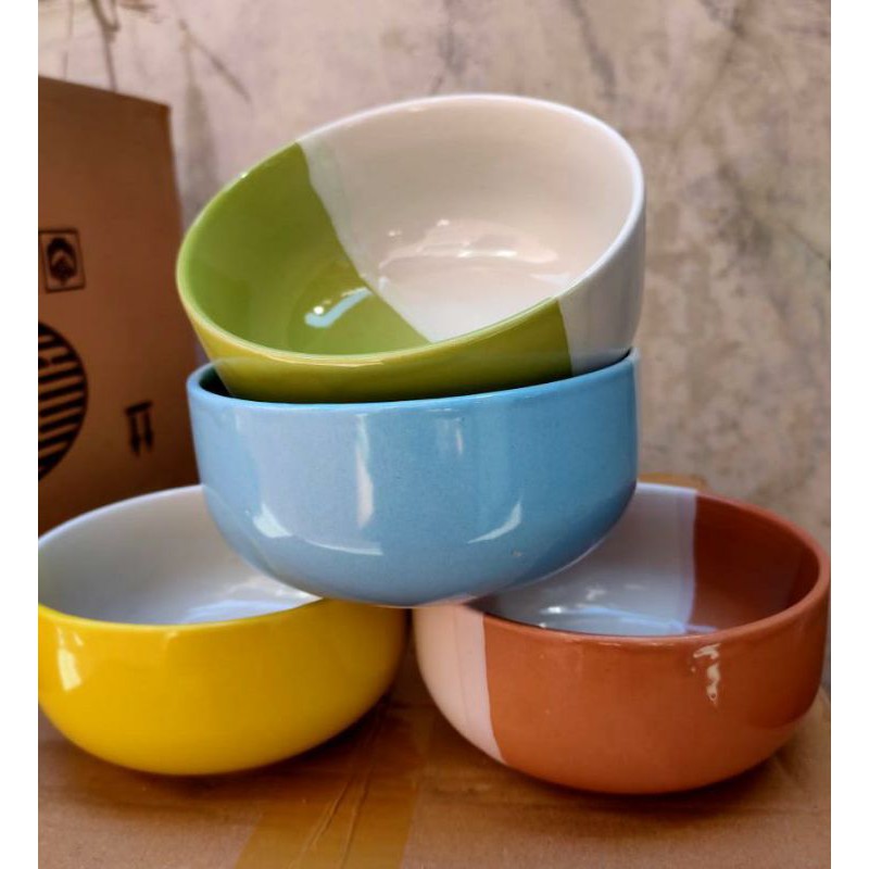 Mangkok Two Tone Keramik