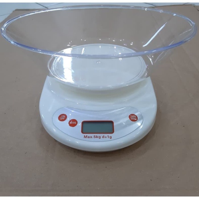 Promo Terbaru!!! Arashi Timbangan Dapur Elektronik + Mangkok Oval Diameter 27 Cm AKS-02 Kapasitas Maks 5Kg