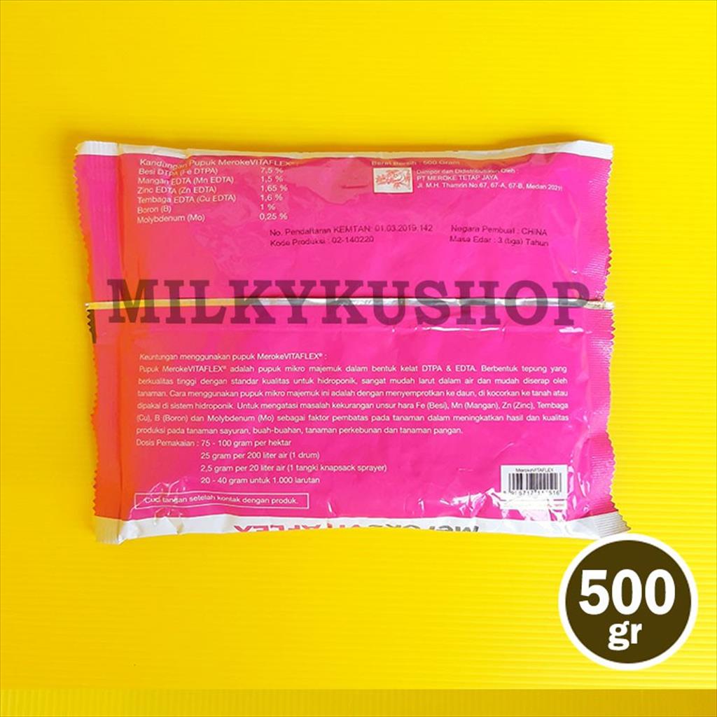 PUPUK MEROKE VITAFLEX 500 GRAM KEMASAN PABRIK HIDROPONIK