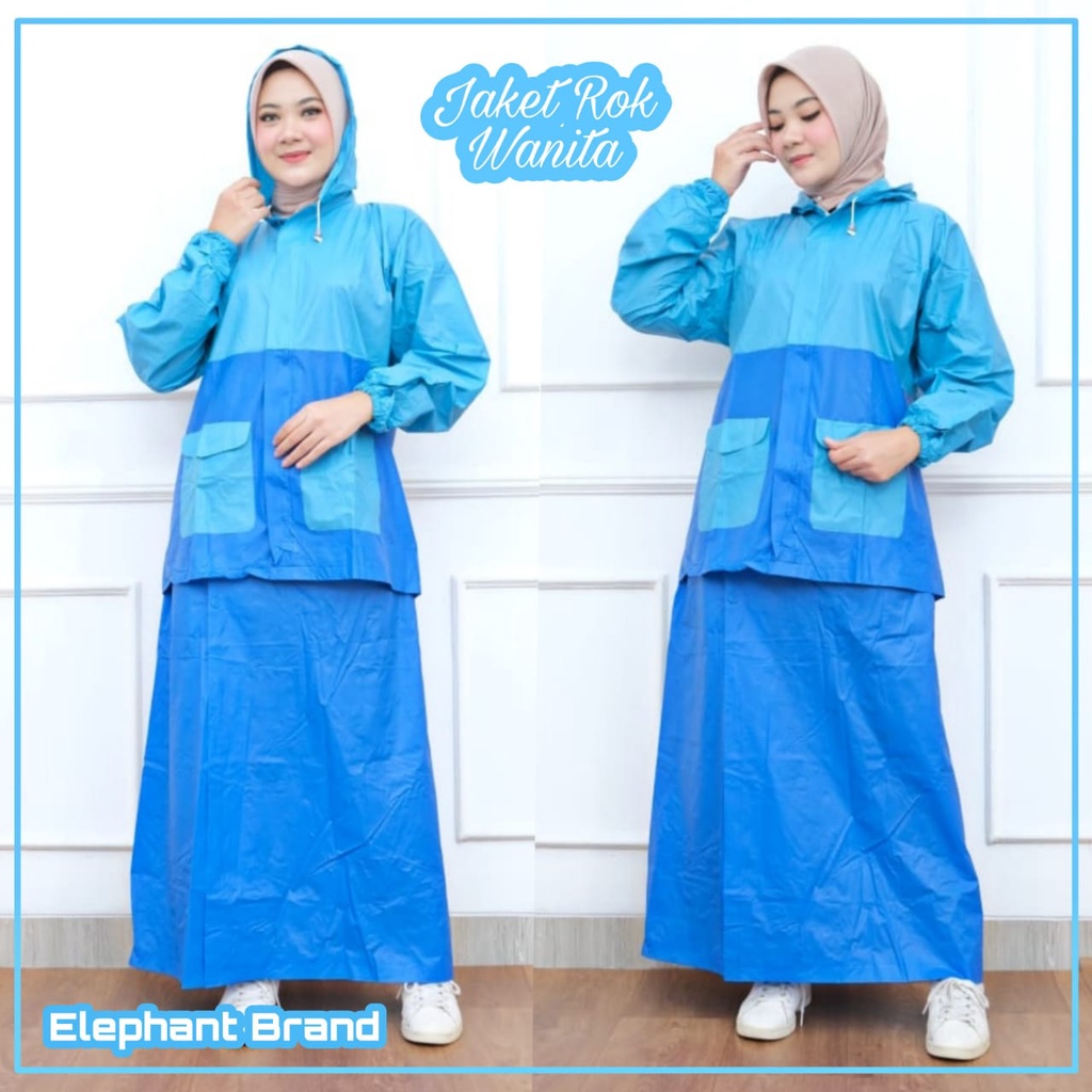 Jas Hujan Rok Wanita Mantol Jaket Rok Wanita