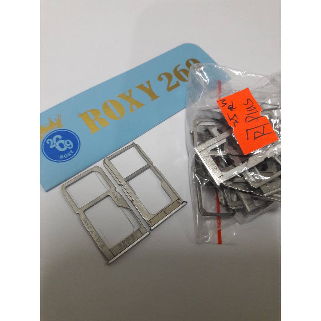 promo Simtray Sim Tray OPPO R7 Plus SILVER  Slot Sim CARD / Letak Kartu Sim HP / Rumah Kartu  / Te