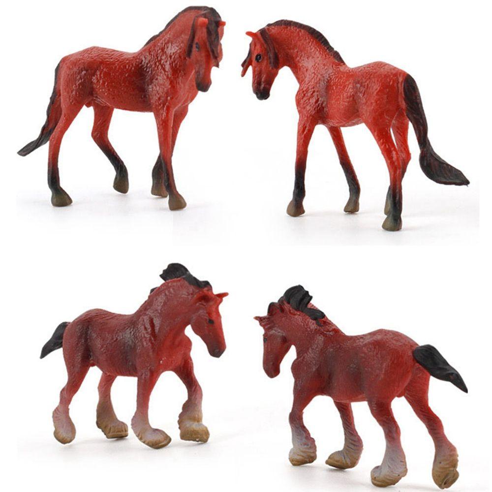 Agustina Kuda Miniatur Pasture Mini 12gaya Hadiah Anak Simulasi Kuda Pony Morgan Stallion Untuk Anak Anak Kuda Kuda-Kuda Angka Mainan Edukasi