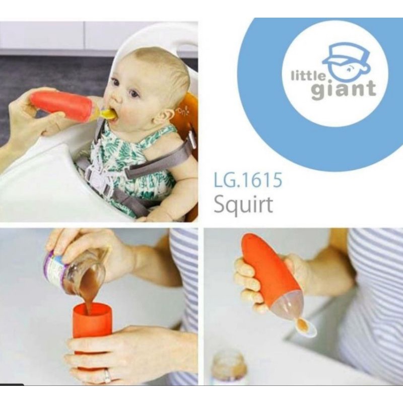 Little Giant Squirt Sendok Bayi Silicone MPasi / Squirt Little Giant