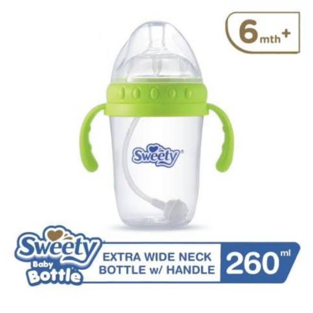 PROMO BUY 1 GET 1 FREE Sweety Baby Bottle Ekstra Wide Neck 260ml