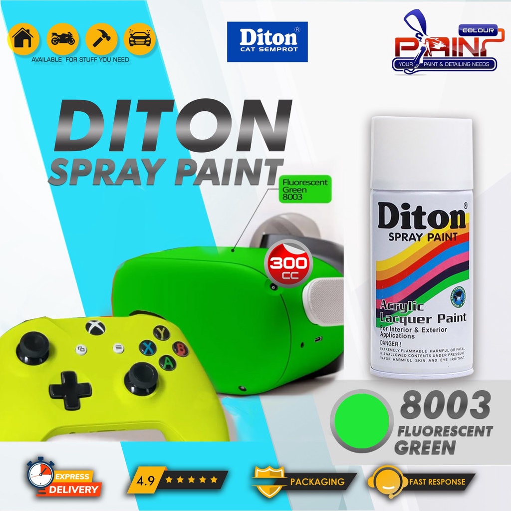 Diton Cat Semprot FLUORESCENT (Skotlet Stabilo) 8003 Green