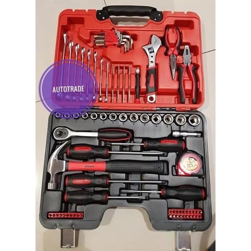 Toolkit 78 Box Set Tool Kit Original Krisbow Kotak Perkakas Mekanik - Isi 78 Tools Promo Hari Ini