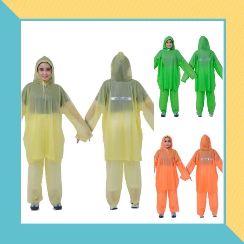 Jas Hujan ponco celana tiktok ibex murah