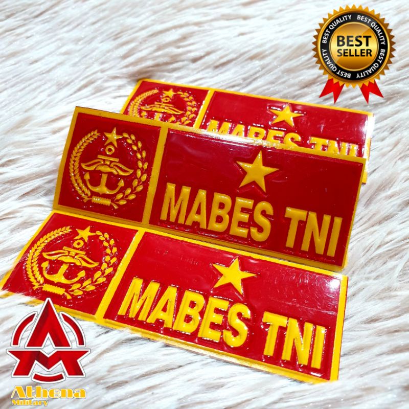 Stiker Plat motor MABES TNI | stiker plat mobil Mabes Tni |Stiker plat embos