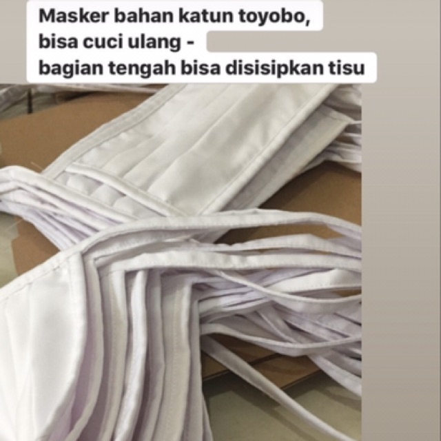 Masker Non Medis Katun 2 lapis