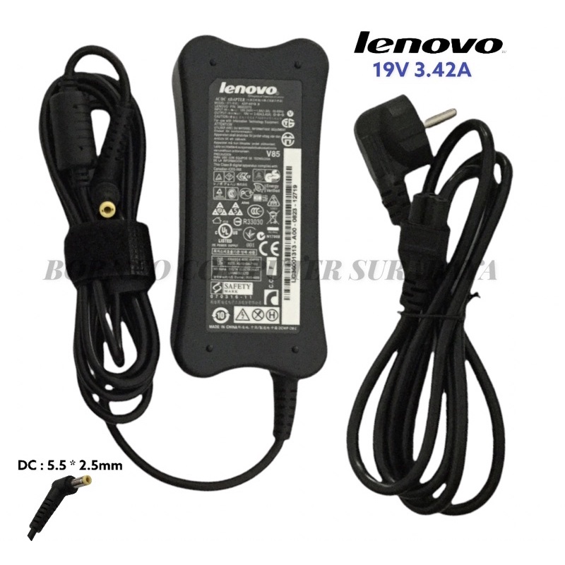 ADAPTOR LENOVO 19V 3.42A + KABEL POWER