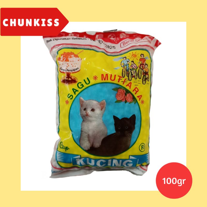 SAGU MUTIARA CAP KUCING - 100gr